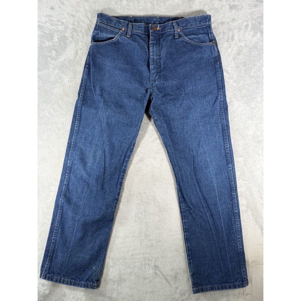 Wrangler Jeans Mens 36x30‎ Blue Denim 13MWZ Cowboy Cut Dark Wash
